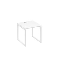 А4 Б4 021 БП (Белый премиум/Белый) Стол письменный на металлокаркасе QUATTRO