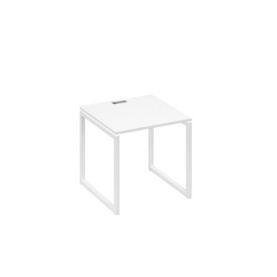 А4 Б4 021 БП (Белый премиум/Белый) Стол письменный на металлокаркасе QUATTRO