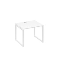 А4 Б4 022 БП (Белый премиум/Белый) Стол письменный на металлокаркасе QUATTRO