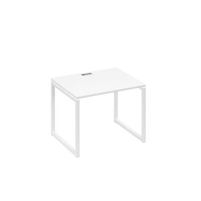 А4 Б4 022 БП (Белый премиум/Белый) Стол письменный на металлокаркасе QUATTRO