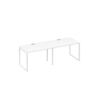 А4 Б4 023-2 БП (Белый премиум/Белый) Рабочая станция 2х120 опоры QUATTRO