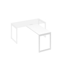 А4 Б4 072 БП (Белый премиум/Белый) Брифинг-приставка с каркасом QUATTRO