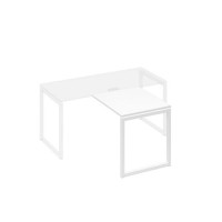 А4 Б4 073 БП (Белый премиум/Белый) Брифинг-приставка с каркасом QUATTRO