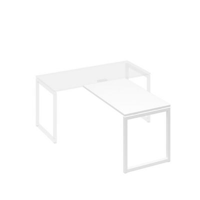 А4 Б4 074 БП (Белый премиум/Белый) Брифинг-приставка с каркасом QUATTRO