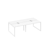 А4 Б4 170-2 БП (Белый премиум/Белый) Станция 4х120 рабочая с металлокаркасом QUATTRO