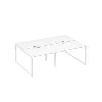 А4 Б4 176-2 БП (Белый премиум/Белый) Рабочая станция металлокаркас QUATTRO 4х120