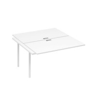 А4 Б4 177-1 БП (Белый премиум/Белый) Секция станции на металлокаркасе QUATTRO 2х140