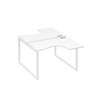 А4 Б4 180 БП (Белый премиум/Белый) Рабочая станция опоры QUATTRO столы 2х120 Классика