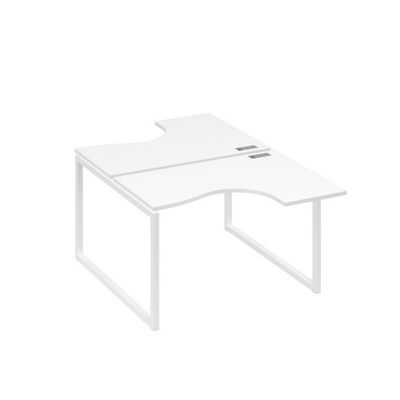 А4 Б4 180 БП (Белый премиум/Белый) Рабочая станция опоры QUATTRO столы 2х120 Классика