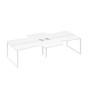 А4 Б4 182-2 БП (Белый премиум/Белый) Рабочая станция QUATTRO столы 4х160 Классика