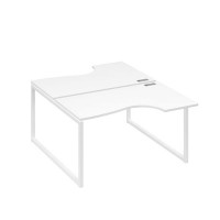 А4 Б4 184 БП (Белый премиум/Белый) Рабочая станция опоры QUATTRO столы 2х140 Классика