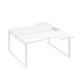 А4 Б4 185 БП (Белый премиум/Белый) Рабочая станция опоры QUATTRO столы 2х160 Классика