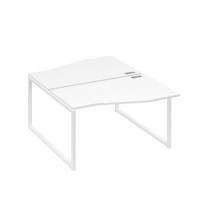 А4 Б4 190 БП (Белый премиум/Белый) Рабочая станция каркас QUATTRO столы 2х140 Техно