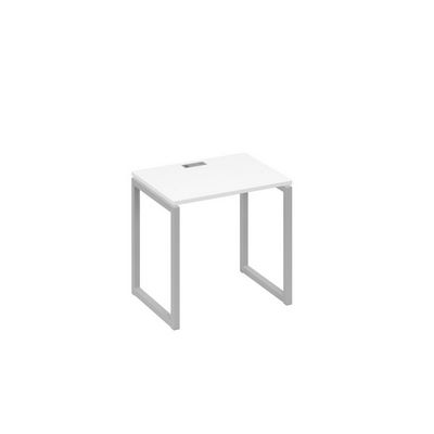 А4 С4 001 БП (Белый премиум/Серый) Стол письменный на металлокаркасе QUATTRO