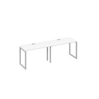 А4 С4 003-2 БП (Белый премиум/Серый) Рабочая станция 2х120 опоры QUATTRO