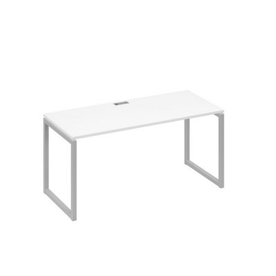 А4 С4 015 БП (Белый премиум/Серый) Стол письменный на металлокаркасе QUATTRO