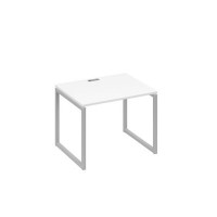 А4 С4 022 БП (Белый премиум/Серый) Стол письменный на металлокаркасе QUATTRO
