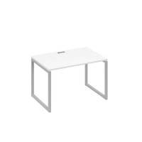 А4 С4 023 БП (Белый премиум/Серый) Стол письменный на металлокаркасе QUATTRO