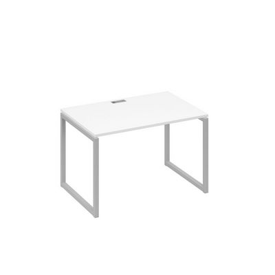 А4 С4 023 БП (Белый премиум/Серый) Стол письменный на металлокаркасе QUATTRO