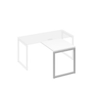 А4 С4 073 БП (Белый премиум/Серый) Брифинг-приставка с каркасом QUATTRO