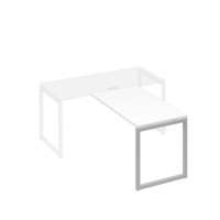 А4 С4 074 БП (Белый премиум/Серый) Брифинг-приставка с каркасом QUATTRO