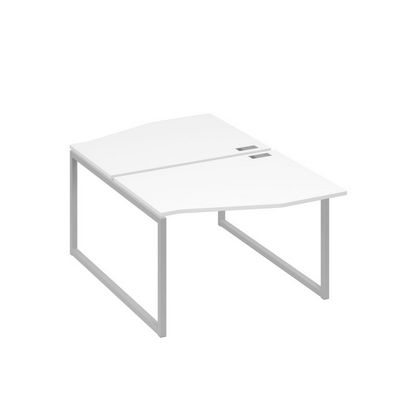 А4 С4 189 БП (Белый премиум/Серый) Рабочая станция каркас QUATTRO столы 2х120 Техно