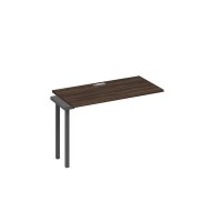 А4 А4 003-1 ДР (Дуб ристретто/Антрацит) Секция стола 120 рабочей станции на каркасе QUATTRO