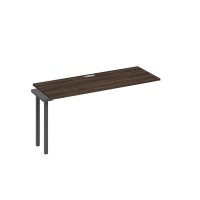 А4 А4 005-1 ДР (Дуб ристретто/Антрацит) Секция стола 160 рабочей станции на каркасе QUATTRO