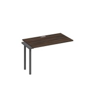 А4 А4 013-1 ДР (Дуб ристретто/Антрацит) Секция стола 120 рабочей станции на каркасе QUATTRO