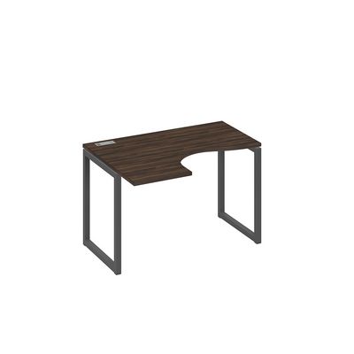 А4 А4 031 ДР (Дуб ристретто/Антрацит) Стол эргономичный левый "Классика" на металлокаркасе QUATTRO