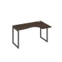 А4 А4 034 ДР (Дуб ристретто/Антрацит) Стол эргономичный правый "Классика" на металлокаркасе QUATTRO