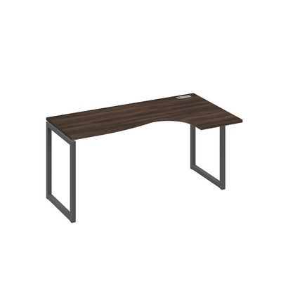 А4 А4 036 ДР (Дуб ристретто/Антрацит) Стол эргономичный правый "Классика" на металлокаркасе QUATTRO