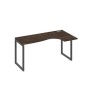 А4 А4 036 ДР (Дуб ристретто/Антрацит) Стол эргономичный правый "Классика" на металлокаркасе QUATTRO