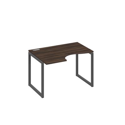 А4 А4 041 ДР (Дуб ристретто/Антрацит) Стол эргономичный левый "Классика" на металлокаркасе QUATTRO