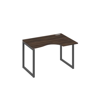 А4 А4 042 ДР (Дуб ристретто/Антрацит) Стол эргономичный правый "Классика" на металлокаркасе QUATTRO