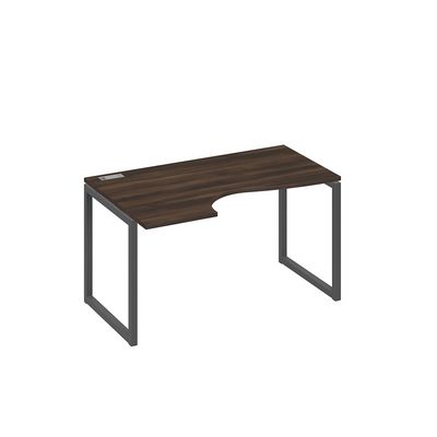 А4 А4 043 ДР (Дуб ристретто/Антрацит) Стол эргономичный левый "Классика" на металлокаркасе QUATTRO