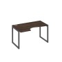 А4 А4 043 ДР (Дуб ристретто/Антрацит) Стол эргономичный левый "Классика" на металлокаркасе QUATTRO
