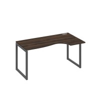 А4 А4 046 ДР (Дуб ристретто/Антрацит) Стол эргономичный правый "Классика" на металлокаркасе QUATTRO