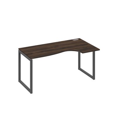 А4 А4 046 ДР (Дуб ристретто/Антрацит) Стол эргономичный правый "Классика" на металлокаркасе QUATTRO