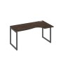 А4 А4 046 ДР (Дуб ристретто/Антрацит) Стол эргономичный правый "Классика" на металлокаркасе QUATTRO