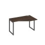 А4 А4 054 ДР (Дуб ристретто/Антрацит) Стол эргономичный правый "Техно" на металлокаркасе QUATTRO