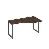 А4 А4 056 ДР (Дуб ристретто/Антрацит) Стол эргономичный правый "Техно" на металлокаркасе QUATTRO