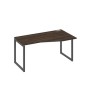 А4 А4 066 ДР (Дуб ристретто/Антрацит) Стол эргономичный правый "Техно" на металлокаркасе QUATTRO