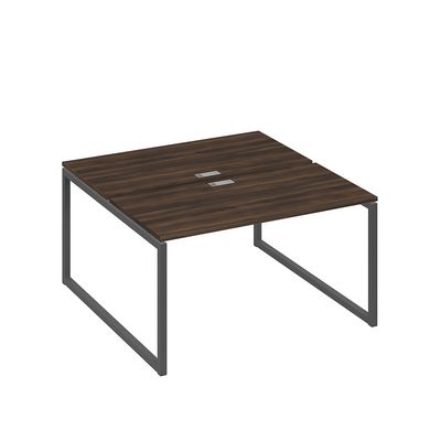 А4 А4 174 ДР (Дуб ристретто/Антрацит) Рабочая станция на каркасе QUATTRO столы 2х140