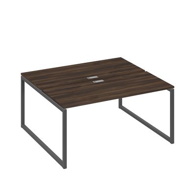 А4 А4 175 ДР (Дуб ристретто/Антрацит) Рабочая станция на каркасе QUATTRO столы 2х160