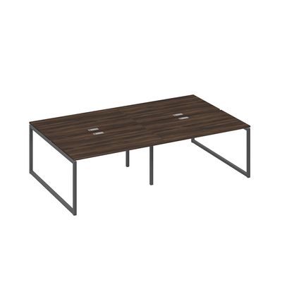 А4 А4 177-2 ДР (Дуб ристретто/Антрацит) Рабочая станция металлокаркас QUATTRO 4х140