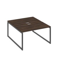 А4 А4 177 ДР (Дуб ристретто/Антрацит) Рабочая станция на каркасе QUATTRO столы 2х140