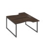 А4 А4 184 ДР (Дуб ристретто/Антрацит) Рабочая станция опоры QUATTRO столы 2х140 Классика