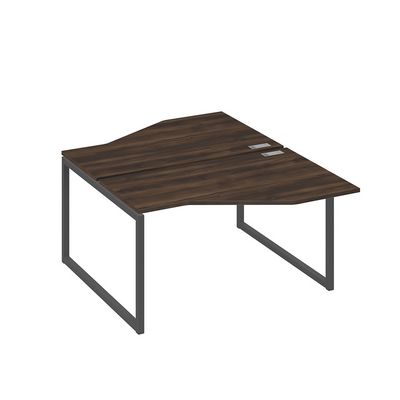 А4 А4 187 ДР (Дуб ристретто/Антрацит) Рабочая станция опоры QUATTRO со столами Техно 2х140