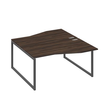 А4 А4 191 ДР (Дуб ристретто/Антрацит) Рабочая станция каркас QUATTRO столы 2х160 Техно